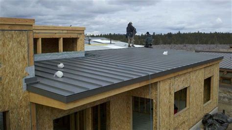 flat roof metal sheeting|metal roofing for flat roofs.